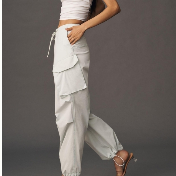 Anthropology x Free People Agolde Cargo pants vacation beach relaxed fit - Picture 1 of 10